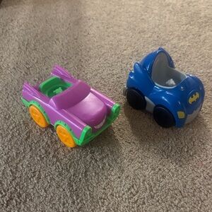Little people Joker & Batman car